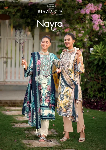 Nayra Vol 44 By Riaz Arts Cotton Printed Dress Material
